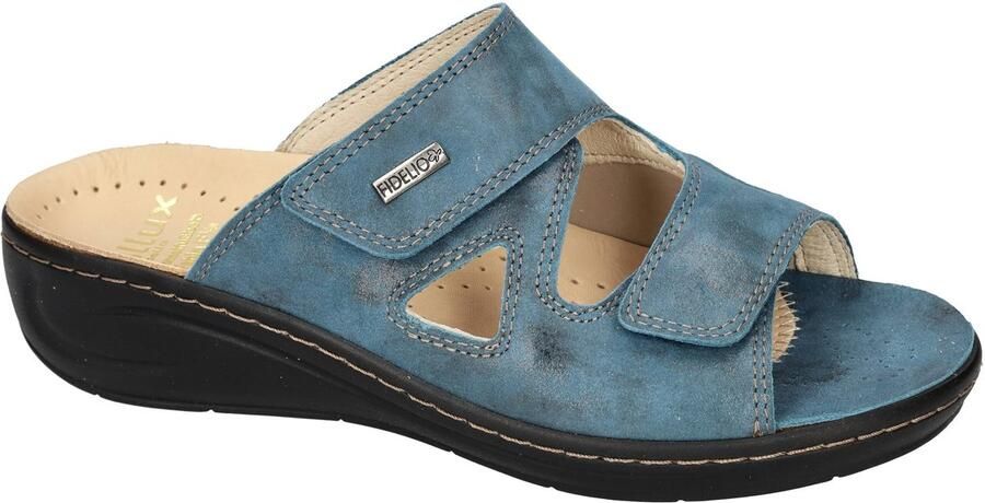 Fidelio Hallux -Dames blauw licht slippers & muiltjes