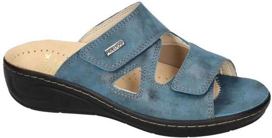 Fidelio Hallux -Dames blauw licht slippers & muiltjes