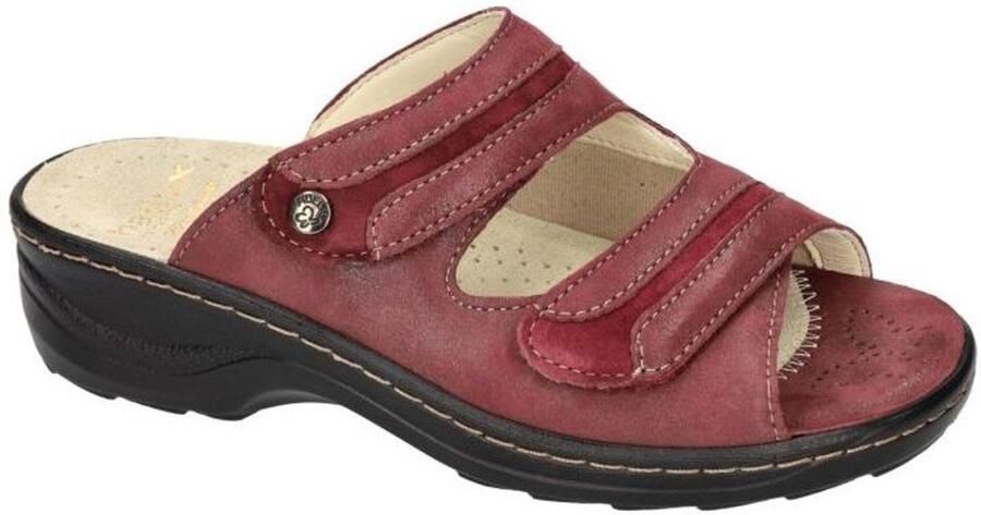 Fidelio Hallux -Dames bordeaux slippers & muiltjes