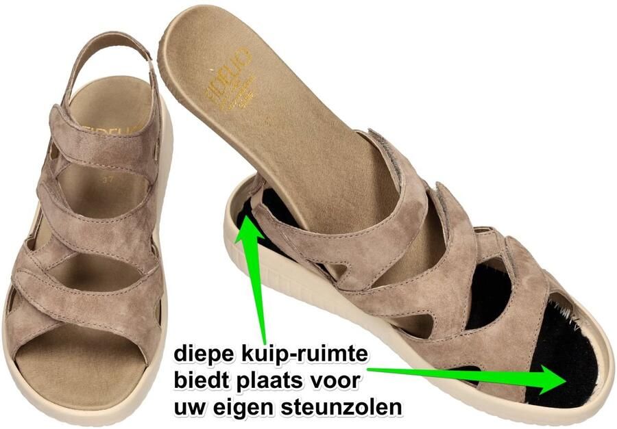 Fidelio Hallux -Dames bruin licht sandalen