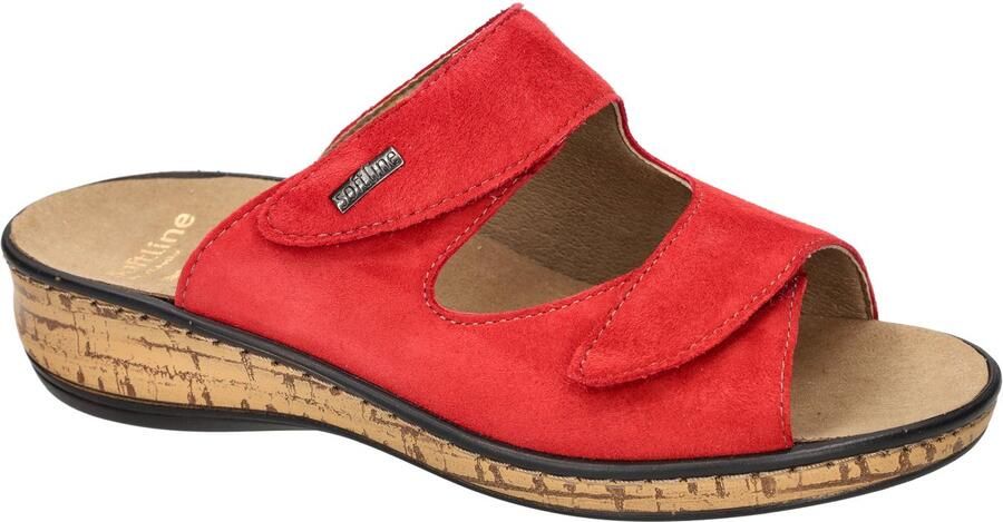 Fidelio Hallux -Dames rood slippers & muiltjes