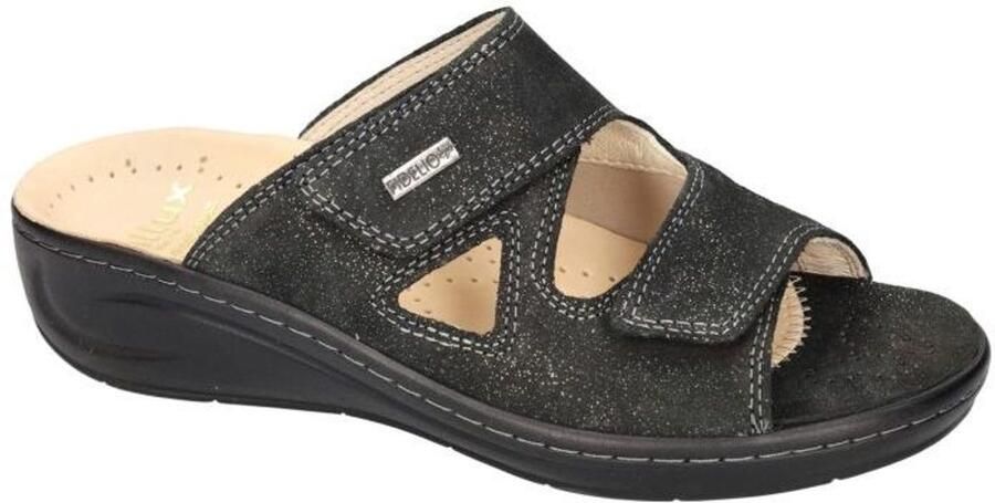 Fidelio Hallux -Dames zwart slippers & muiltjes