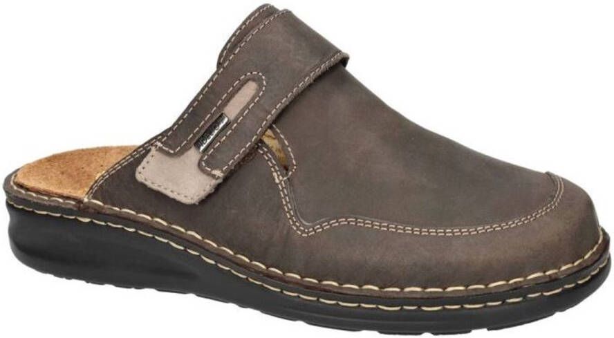 Fidelio Hallux -Heren bruin donker pantoffels & slippers
