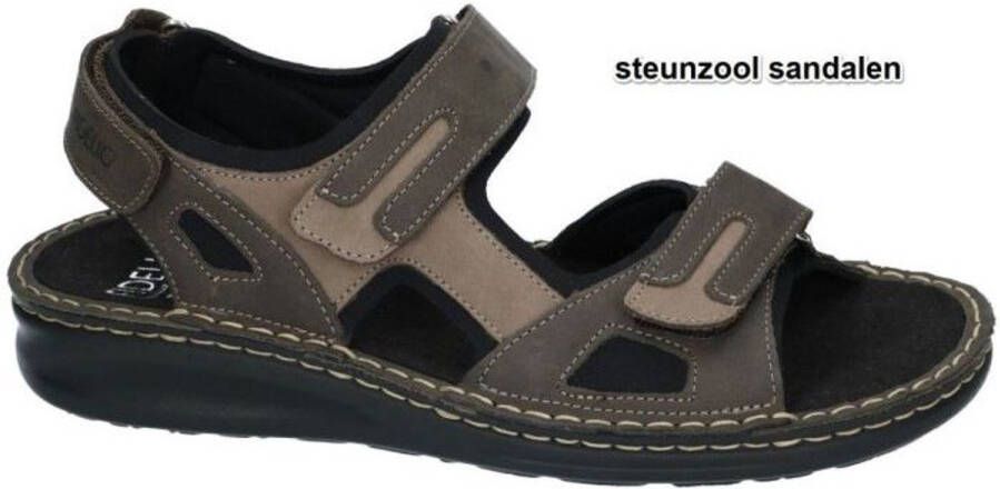 Fidelio Hallux -Heren bruin sandalen