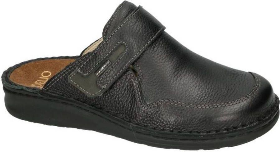 Fidelio Hallux -Heren zwart pantoffels & slippers