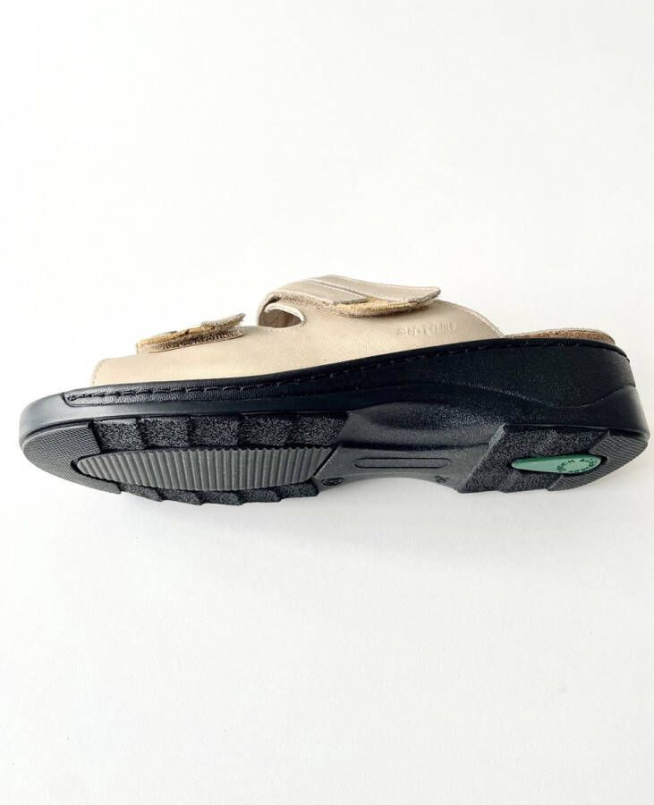 Fidelio Softline Comfort Dames slippers met uitneembaar voetbed Beige