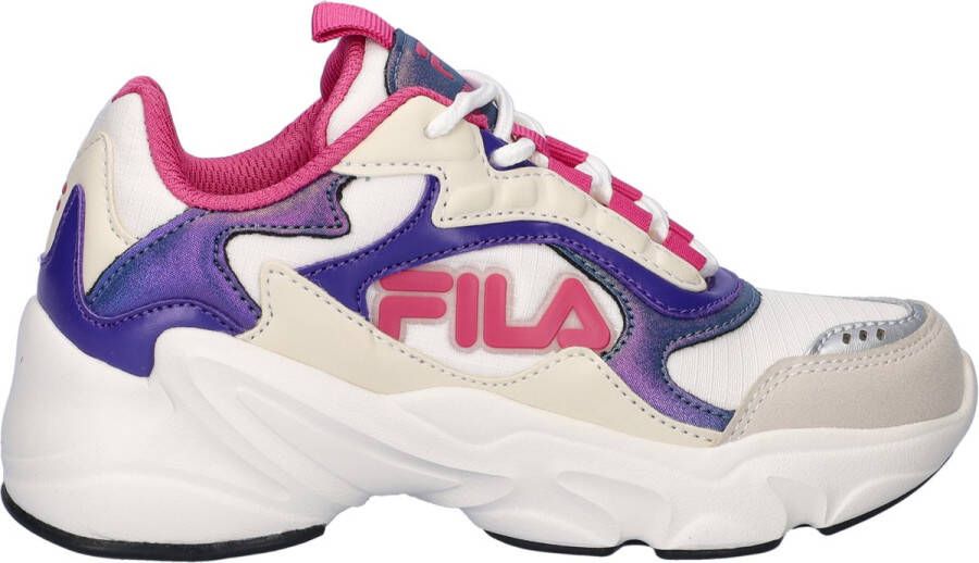 Fila Collene logo 25 meisjes sneaker Wit multi