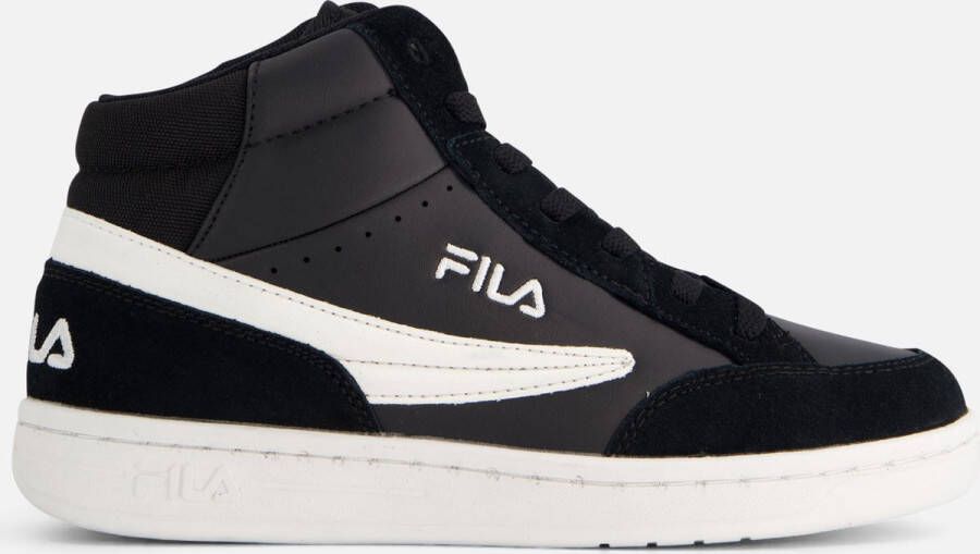 Fila Crew Mid Sneakers zwart Imitatiesuede