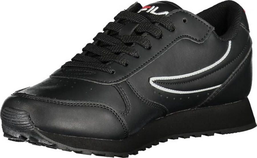 Fila Sportieve Veterschoenen Zwart Contrast Logo Black Dames
