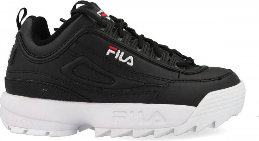 Fila sneakers zwart Jongens Meisjes Imitatieleer Logo 37