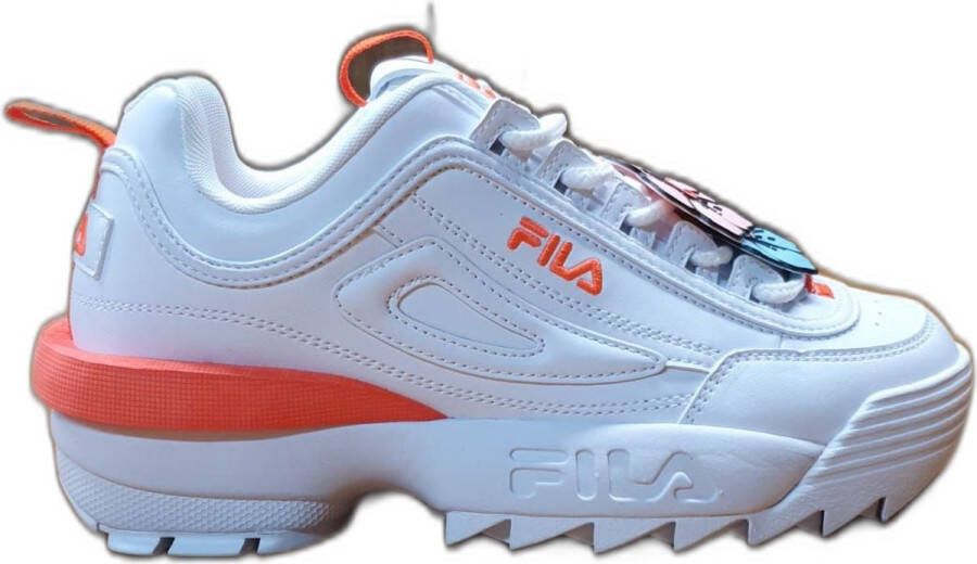 Fila Disruptor Flower White-Fiery Coral Dames