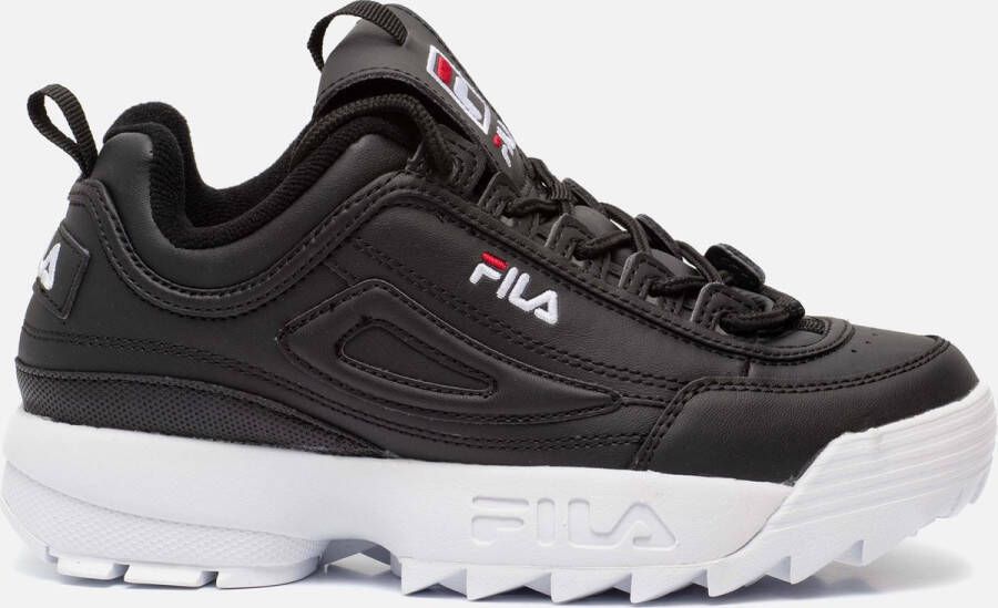 Fila sneakers zwart Jongens Meisjes Imitatieleer Logo 37