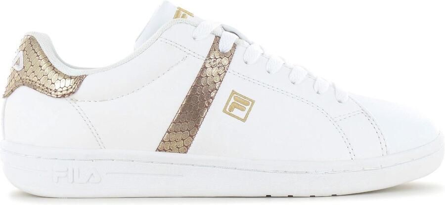 Fila Crosscourt 2 F Wmn Dames Schoenen Sneakers Wit-Gold FFW0257