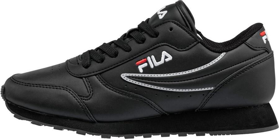 Fila Sportieve Veterschoenen Zwart Contrast Logo Black Dames