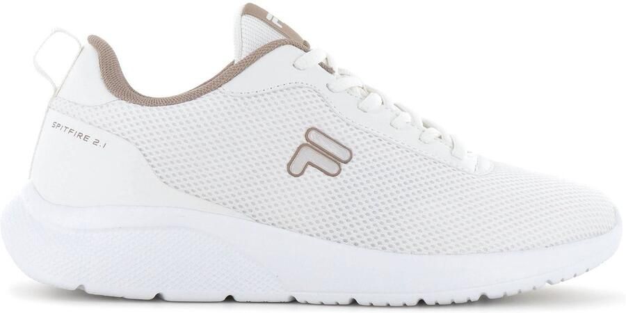 Fila Sportieve Beige Vetersneakers met Contrastdetails Beige Dames