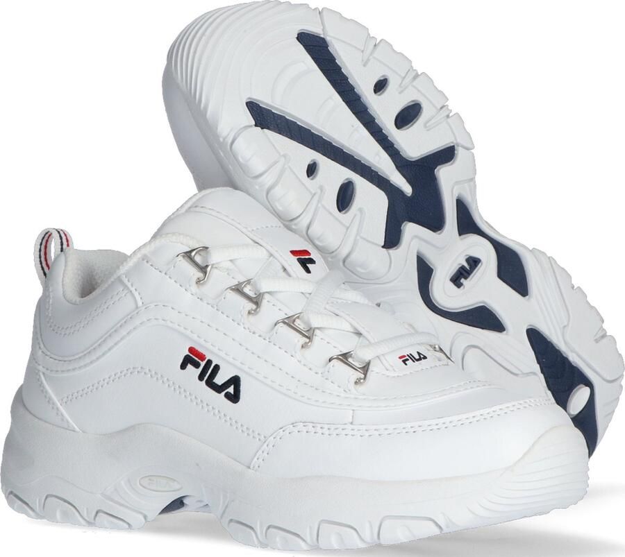 Fila Strada Low sneakers wit Imitatieleer Meerkleurig 32