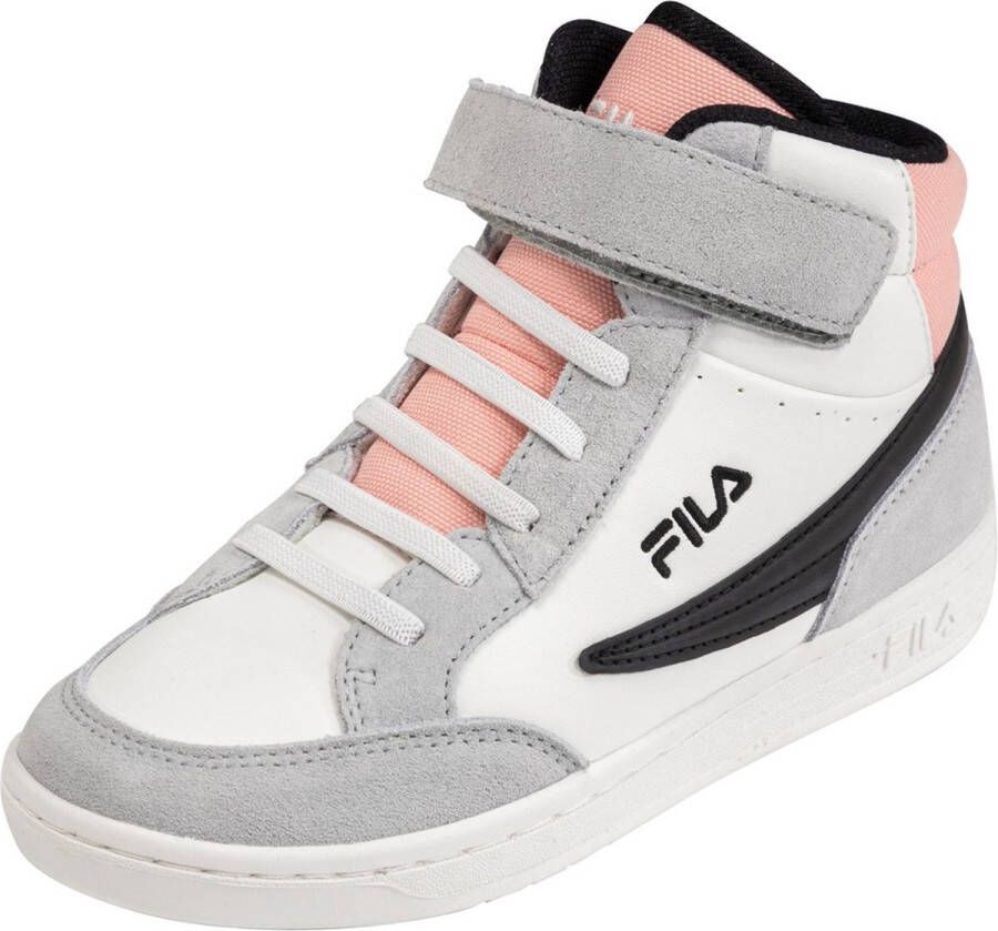 Fila Kinder Unisex Basketball Sneaker Crew Mid Kids Gray Violet-Pale Rosette