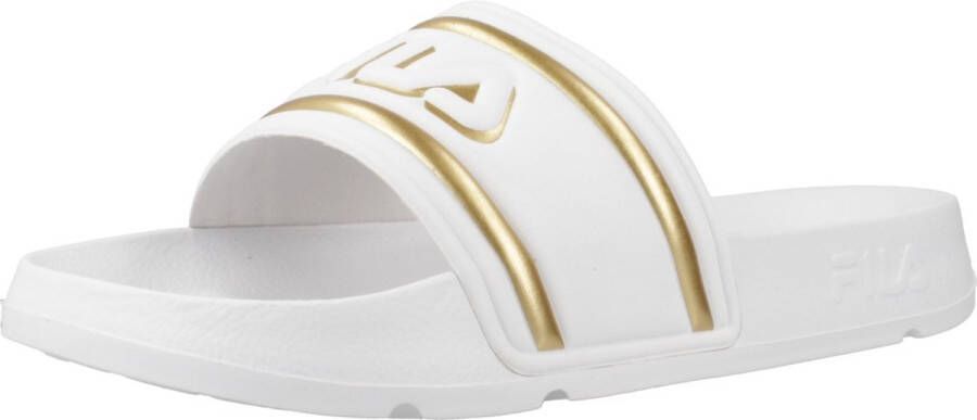 Fila n Flip- Flops Morro Bay Logo Slipper White Gold