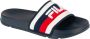 Fila Morro Bay Stripes Mannen Blauw Slippers - Thumbnail 1
