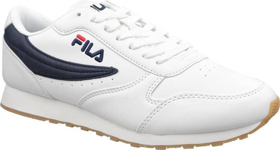 Fila Witte Sneakers met Contrasterende Accenten White Heren