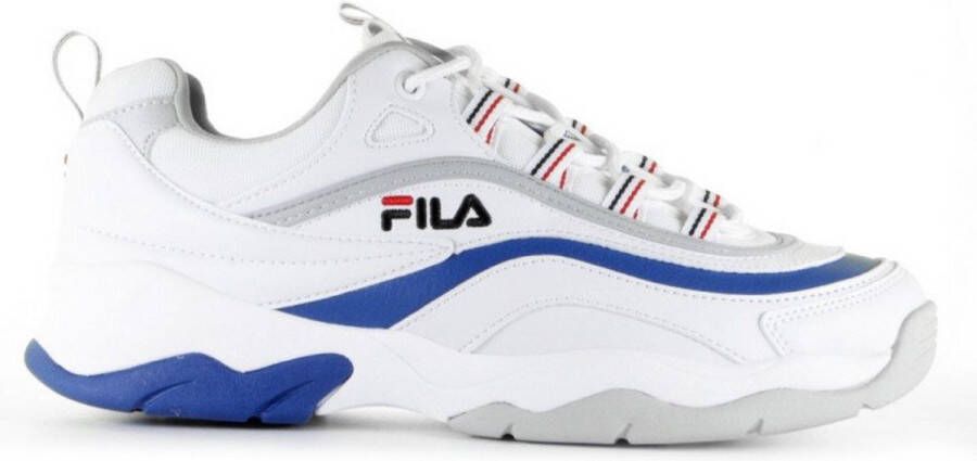 Fila Ray Low Wit Blauw Heren Sneakers Wit Blauw | Kleur Wit Blauw