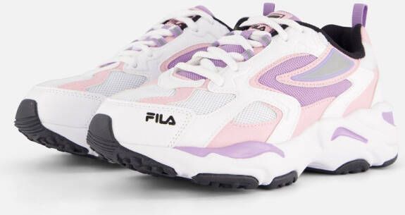 Fila CR-CW02 Ray Tracer Teens sneakers wit roze lila Jongens Meisjes Mesh 39