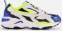 Fila Ray Tracer Neon Blauw Sneaker Multicolor Dames - Thumbnail 7