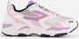 Fila CR-CW02 Ray Tracer Teens sneakers wit roze lila Jongens Meisjes Mesh 37 - Thumbnail 3