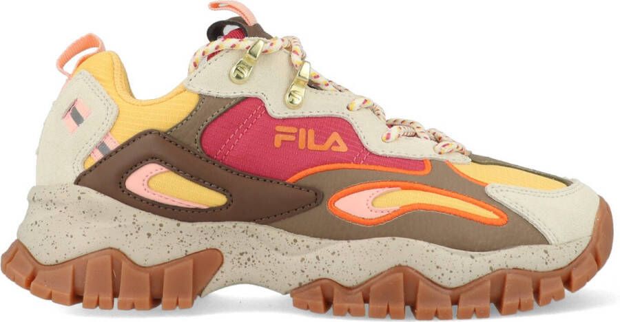 Fila Damen Retro Laufschuh Low Ray Tracer Tr2 Women Golden Cream-Carmine