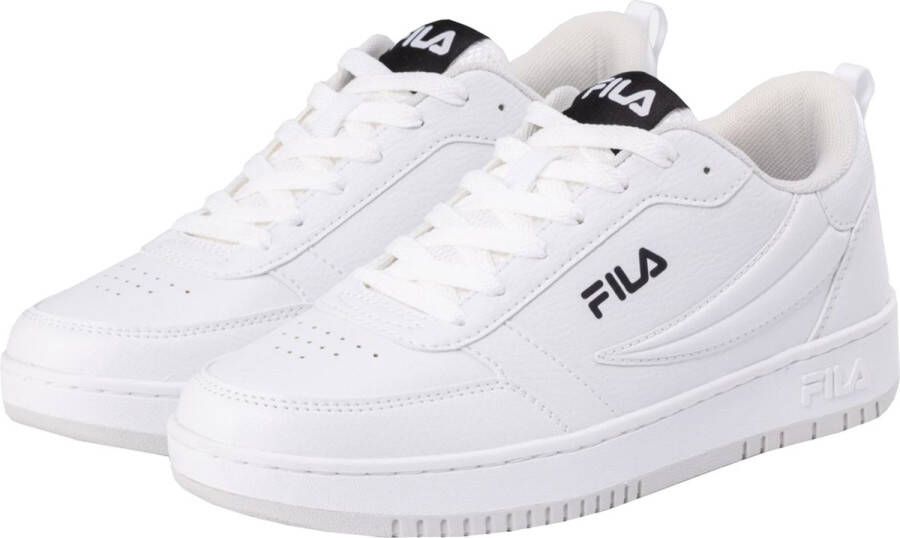 Fila Sportieve witte vetersneakers met borduurwerk White Dames