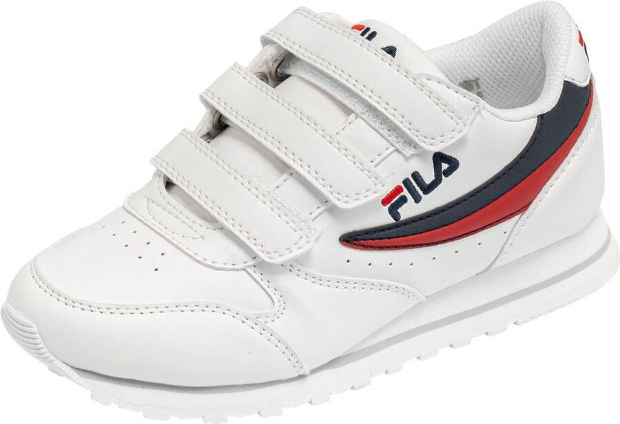 Fila Retro Running Sneaker Orbit Fastener Low Kids White Dress blue