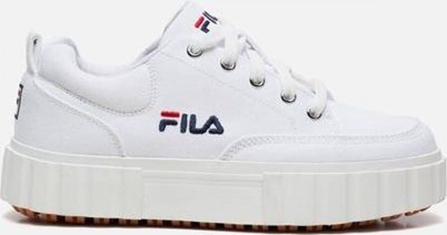 Fila Witte Lage Sandblast Damessneakers White Dames