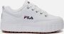Fila Chique witte sleehaksneakers met geborduurd detail White Dames - Thumbnail 1