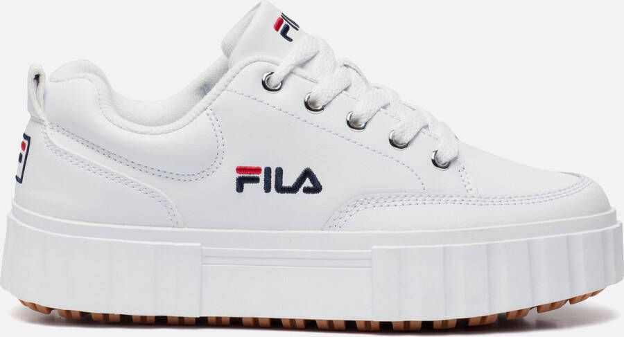 Fila Chique witte sleehaksneakers met geborduurd detail White Dames