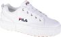 Fila Chique witte sleehaksneakers met geborduurd detail White Dames - Thumbnail 1