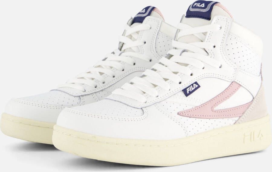 Fila Dames Hoge Sneakers Synthetisch Leer White Dames