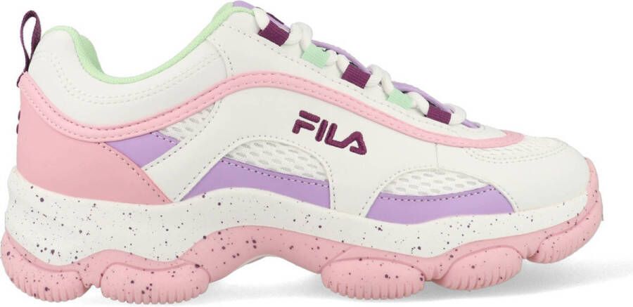 Fila Strada Dreamster sneakers wit lichtroze lila Jongens Meisjes Imitatieleer 31 - Foto 2
