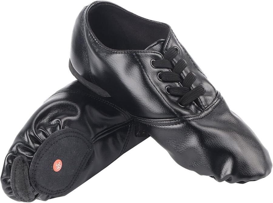 FILFEEL Allecto Jazz Dance Schoenen Hoge Kwaliteit PU Geschikt voor Kinderen en Volwassenen Dansschoenen Flexibel en Comfortabel Zwart