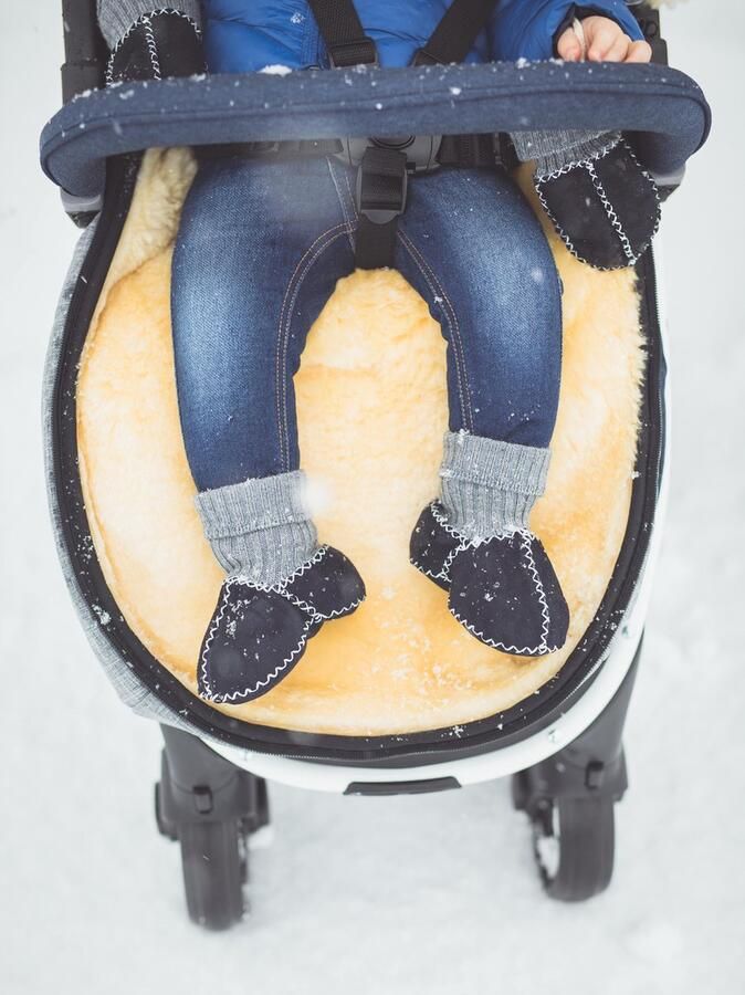 Fillikid Babyslofjes 100% lamsleer Beige