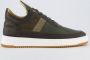 FILLING PIECES Lage Sneakers Heren Low Top Game Lux Maat: 44 Materiaal: Nubuck Kleur: Groen - Thumbnail 1