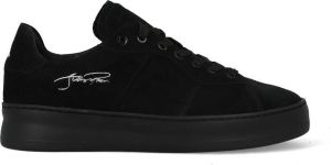 Filling Pieces Low Plain Court Suede Black Sneaker