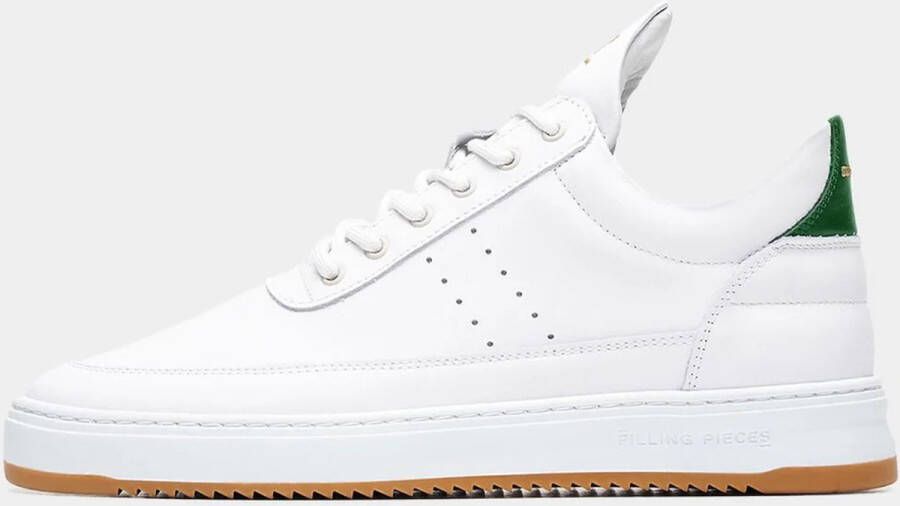 FILLING PIECES Lage Sneakers Low Top Maat: 44 Materiaal: Nubuck Kleur: Wit