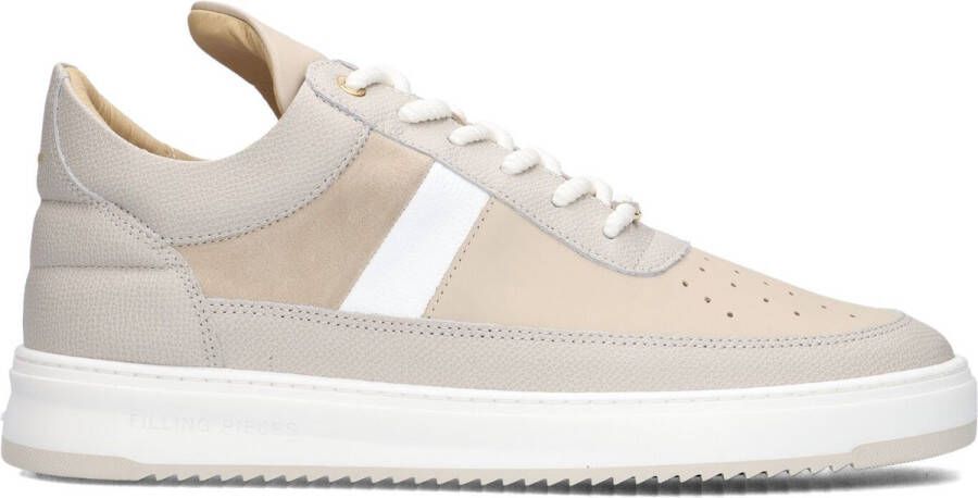 FILLING PIECES Lage Sneakers Heren Low Top Game Lux Maat: 45 Materiaal: Leer Kleur: Beige