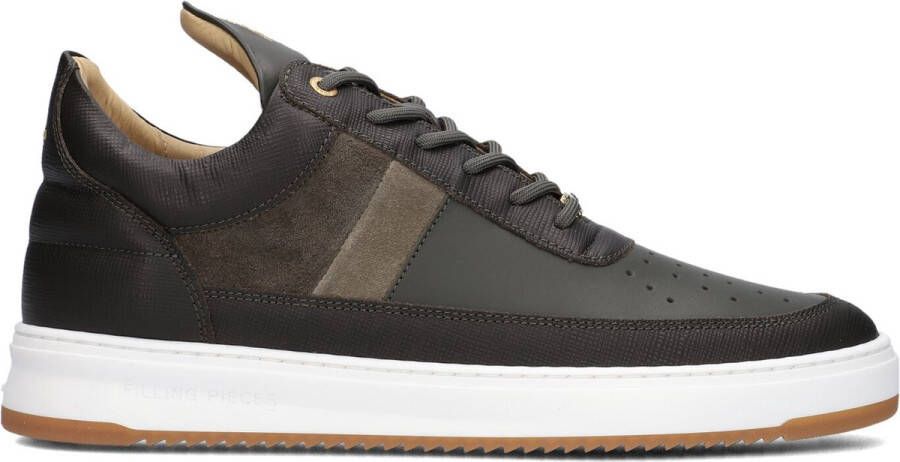 FILLING PIECES Lage Sneakers Heren Low Top Game Lux Maat: 44 Materiaal: Nubuck Kleur: Groen
