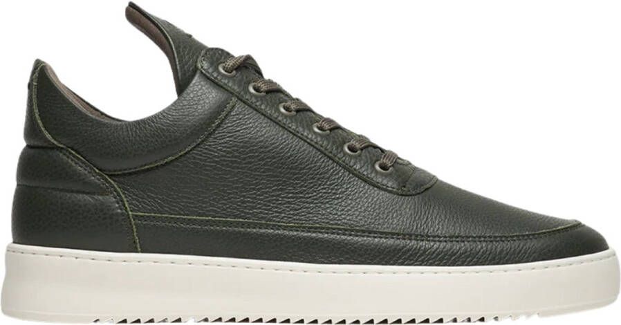 Filling Pieces Groene Lage Top Graan Sneaker