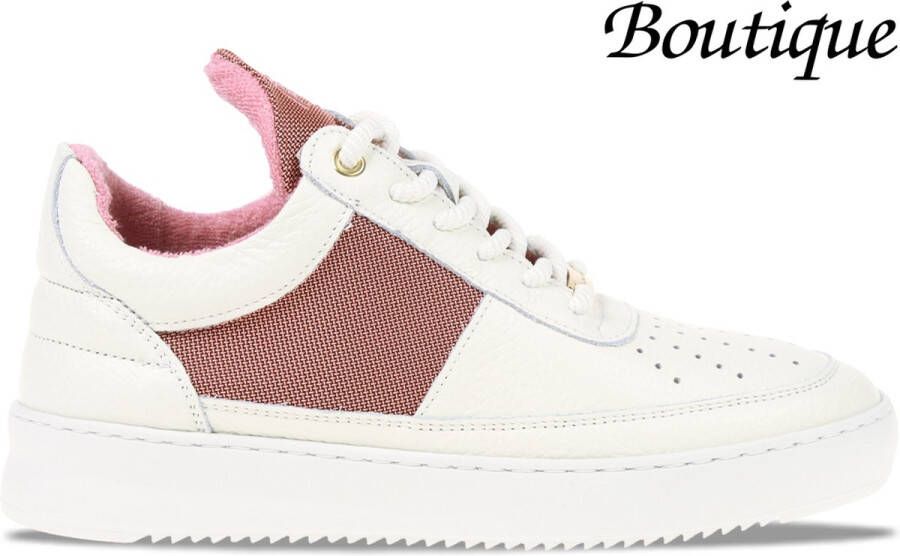 Filling Pieces Low Top Ripple Game Wit Roze Dames