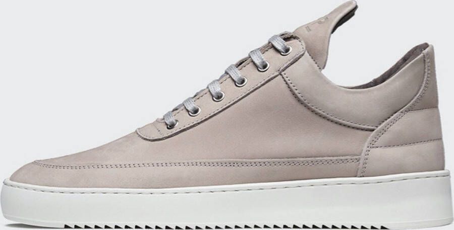 Filling Pieces Klassieke Low Top Nubuck Sneaker Grijs