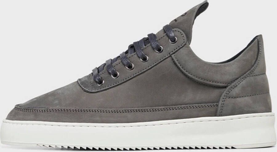 FILLING PIECES Lage Sneakers Heren Low Top Rip Nubuc Maat: 40 Materiaal: Nubuck Kleur: Grijs