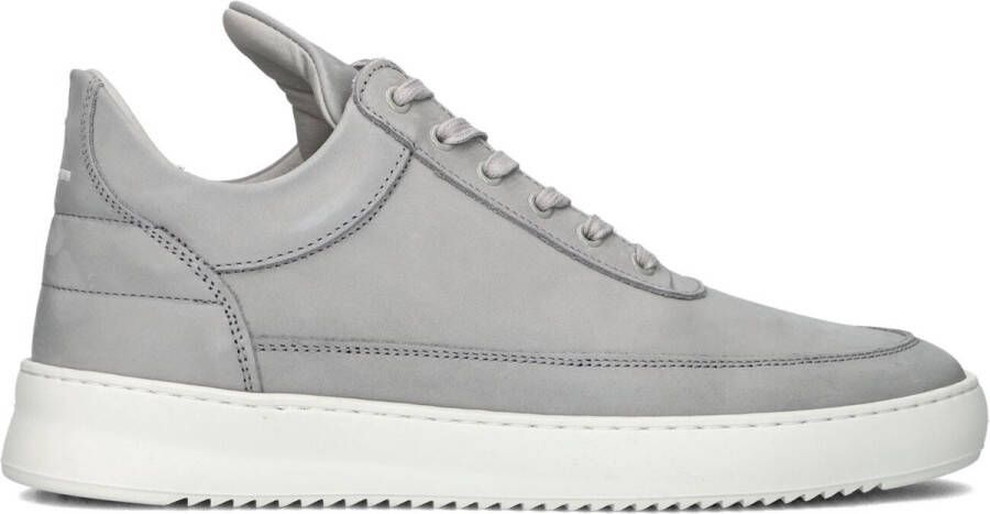 FILLING PIECES Lage Sneakers Heren Low Top Ripple Nubuck Maat: 41 Materiaal: Leer Kleur: Grijs