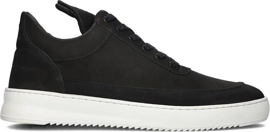 FILLING PIECES Lage Sneakers Heren Low Top Ripple Nubuck Maat: 42 Materiaal: Suède Kleur: Zwart